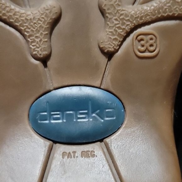 Dansko‎ Sport Black Leather Slip-On Shoes 7,5  Womens Comfortable Work Shoes - Picture 8 of 9